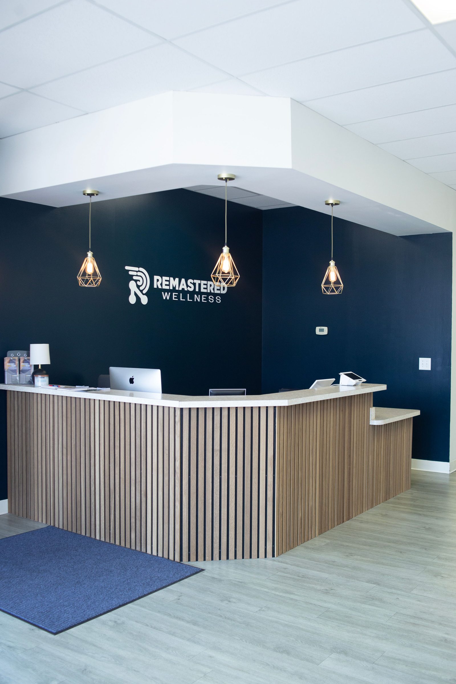 The front desk at Remastered Wellness